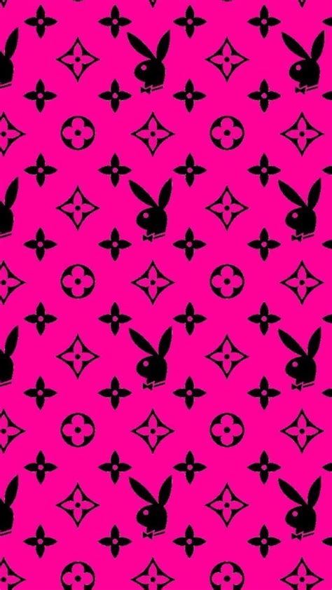 Louis Vuitton Pink With Playboy Bunny Wallpaper.